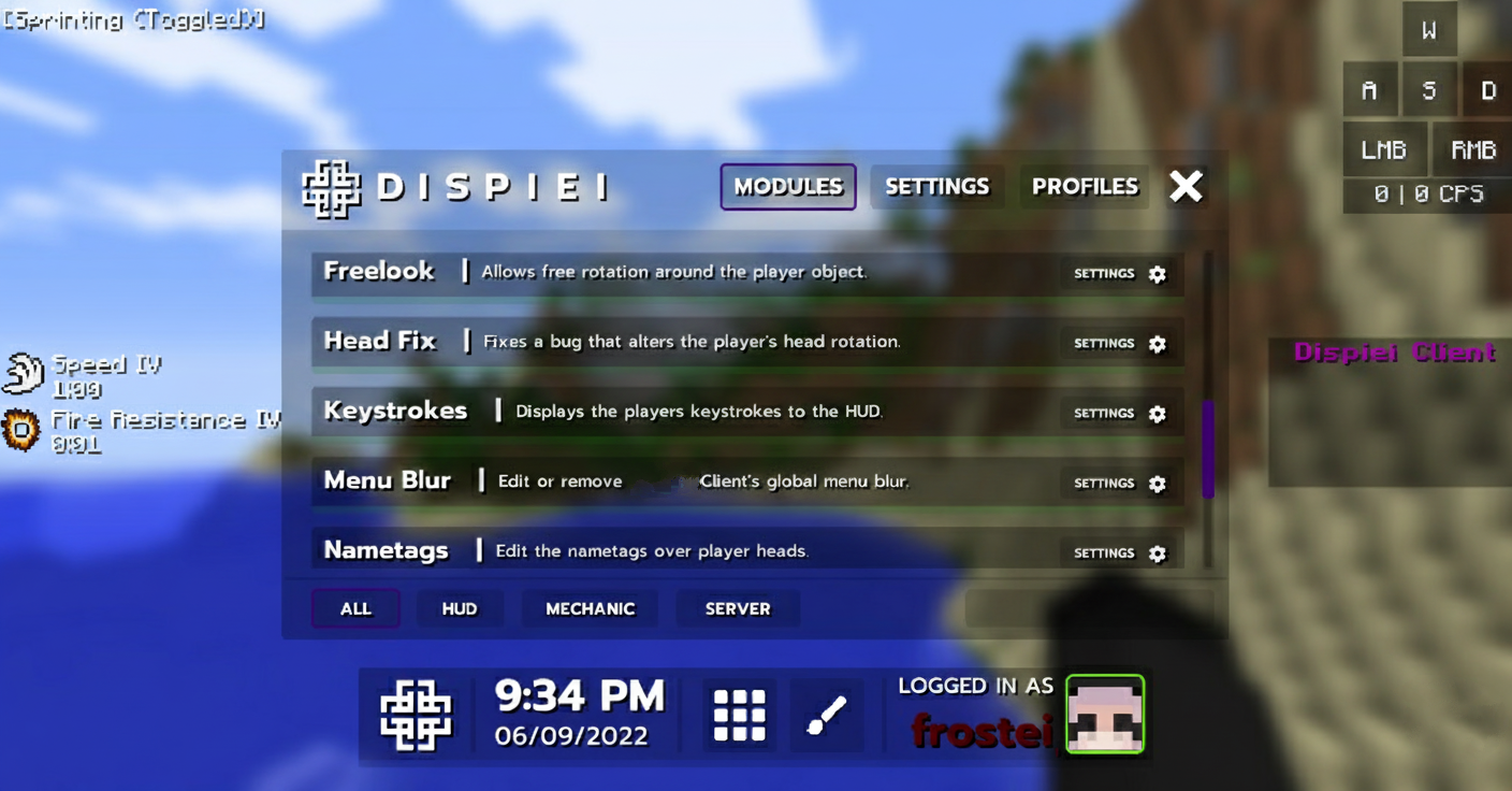 Modular Overlay Menu